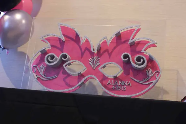 Mask Shadow Box Sign in Board