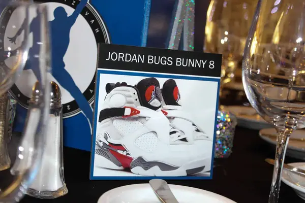 Sneaker Themed Table Sign