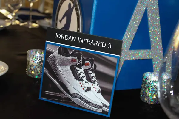 Sneaker Themed Table Sign