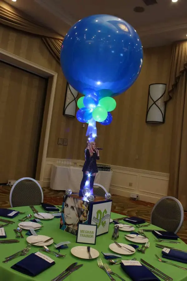 Music Themed Photo Cube Centerpiece