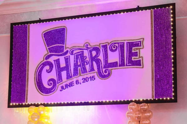 Wonka Themed Bar Mitzvah Backdrop