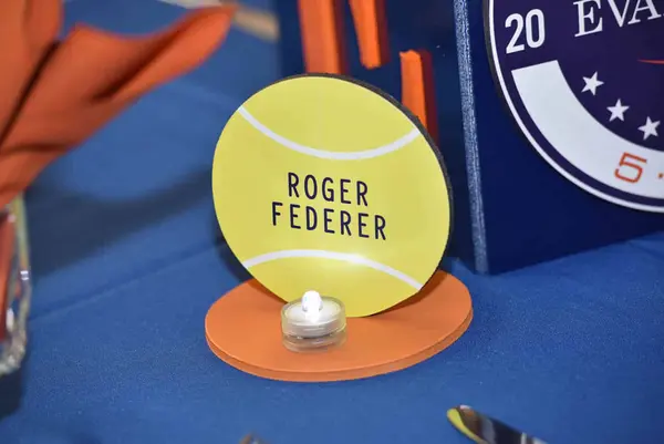 Tennis Ball Table Sign