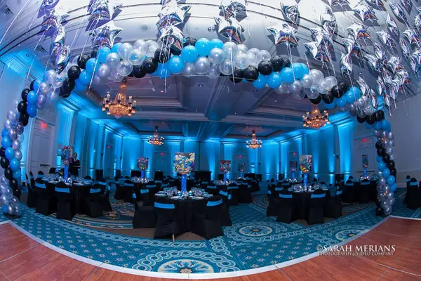 Turquoise LED Uplighting