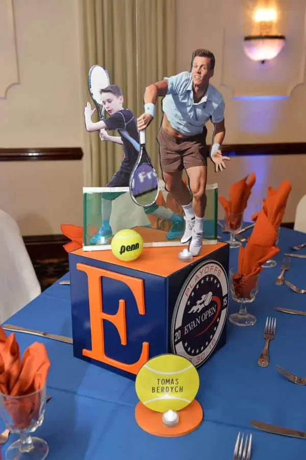 Tennis Themed Centerpiece