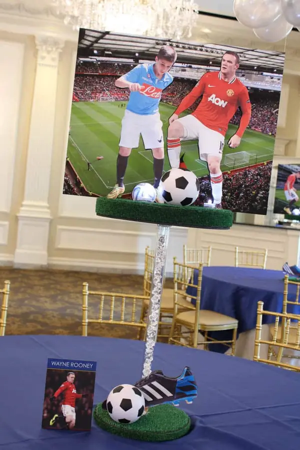 Soccer Diorama Centerpiece