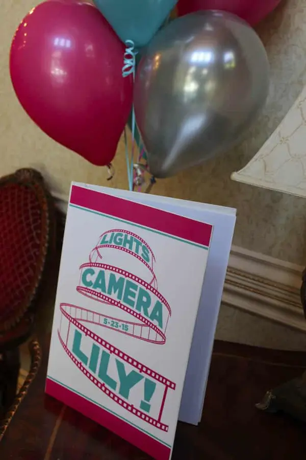 Movie Themed Sign in Book