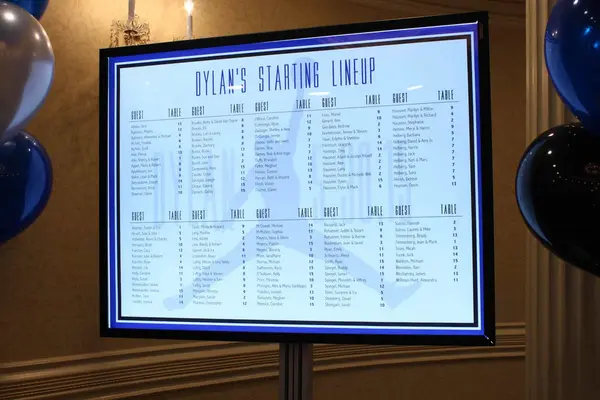 LED Seating Card Board
