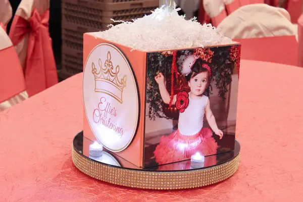 Christening Photo Cube