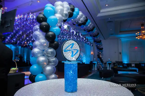 Graffiti Themed High Top Centerpiece