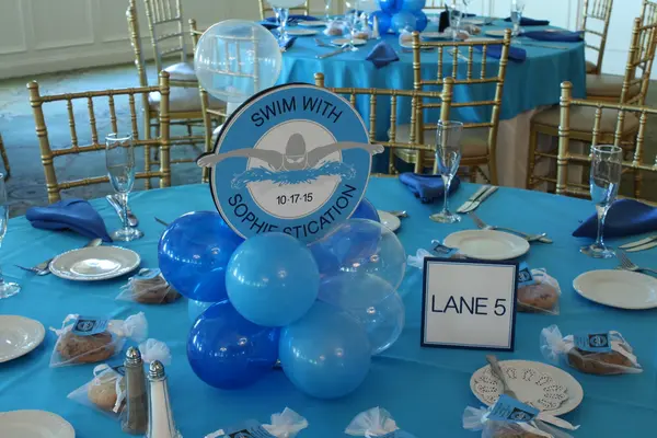 Swim Themed Balloon Centerpiece