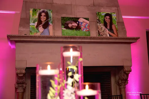 Blowup Photos on Fireplace