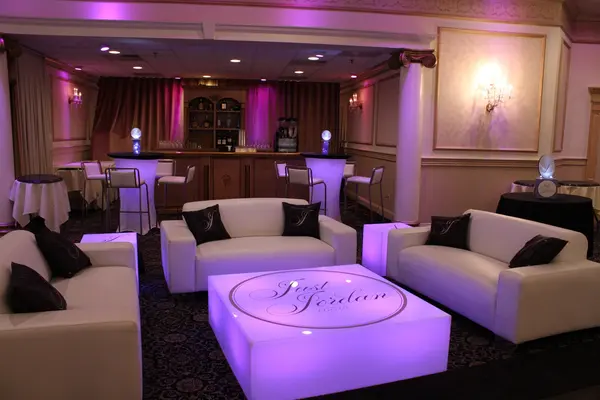 Purple LED Bat Mitzvah Lounge