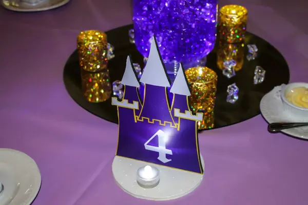 Castle Shaped Table Sign