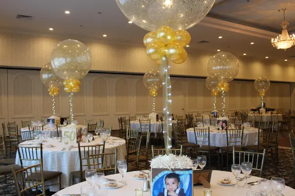 50th Anniversary Cube Centerpieces
