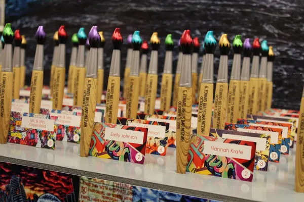 Paintbrush Pen Place Cards