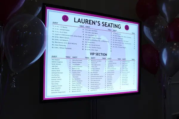 LED Seating Card Board