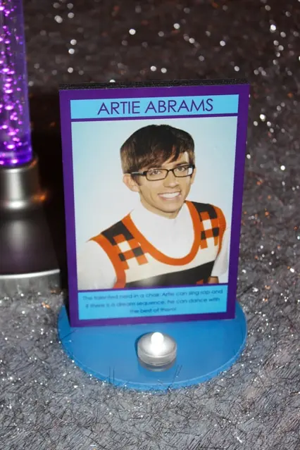 Glee Character Table Sign