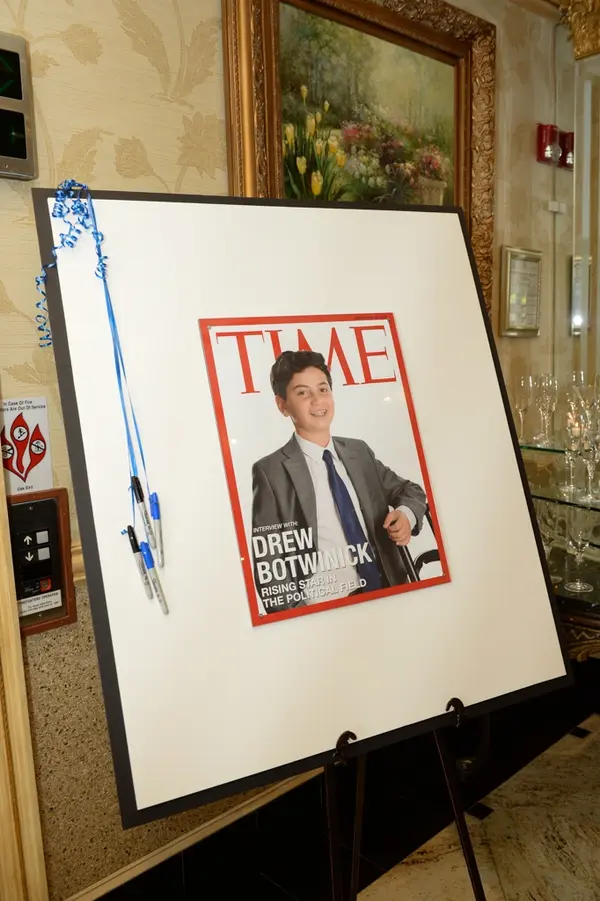 Time Magazine Cover Sign in Board