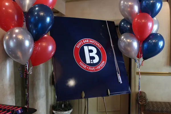 Bar Mitzvah Logo Sign in Board