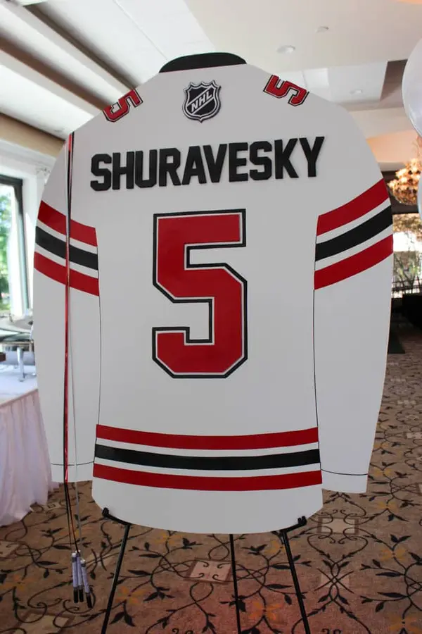 Devils Jersey Sign in Board