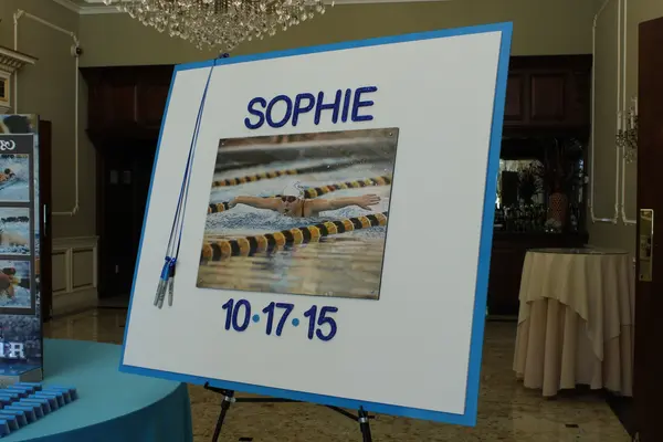 Swim Themed Sign in Board
