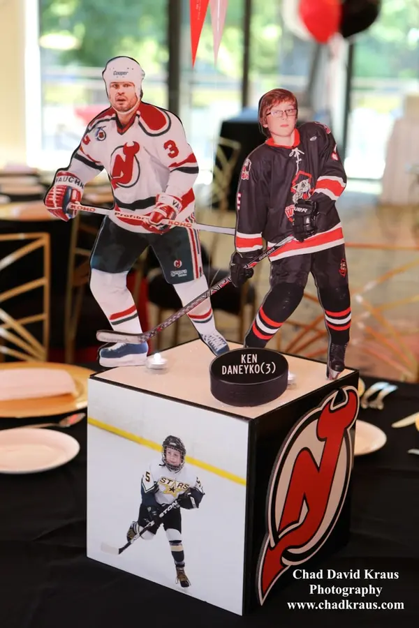 Hockey Themed Centerpiece
