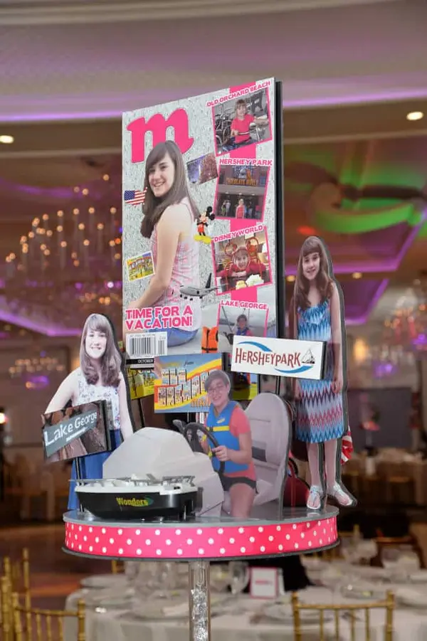 Magazine Themed Centerpiece