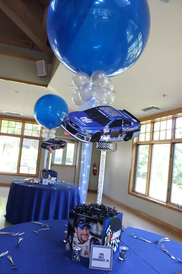 Nascar Themed Centerpiece