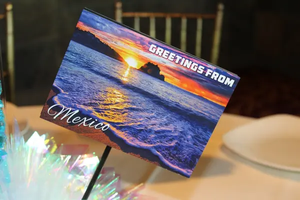 Postcard Table Sign