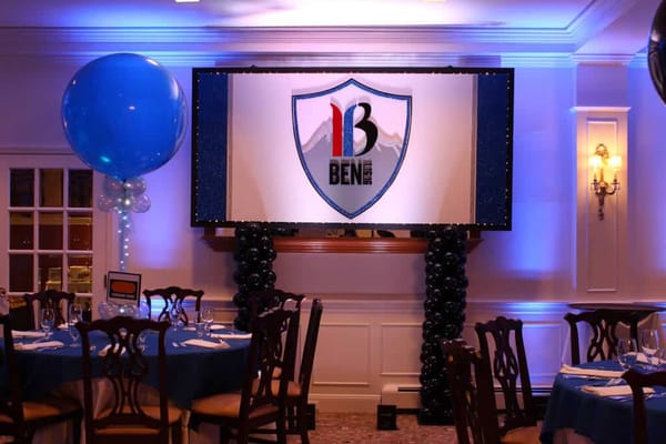 Ski Themed Logo Backdrop
