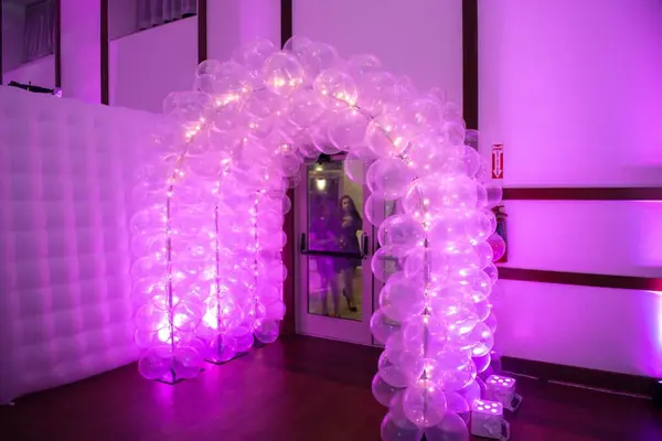 Pink Balloon Tunnel Entrance