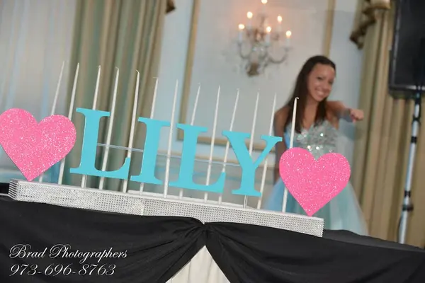 Bat Mitzvah Candle Lighting Display