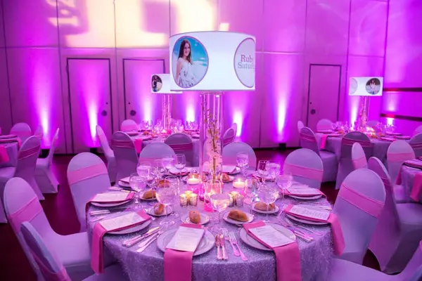 Bat Mitzvah Lampshade Centerpiece