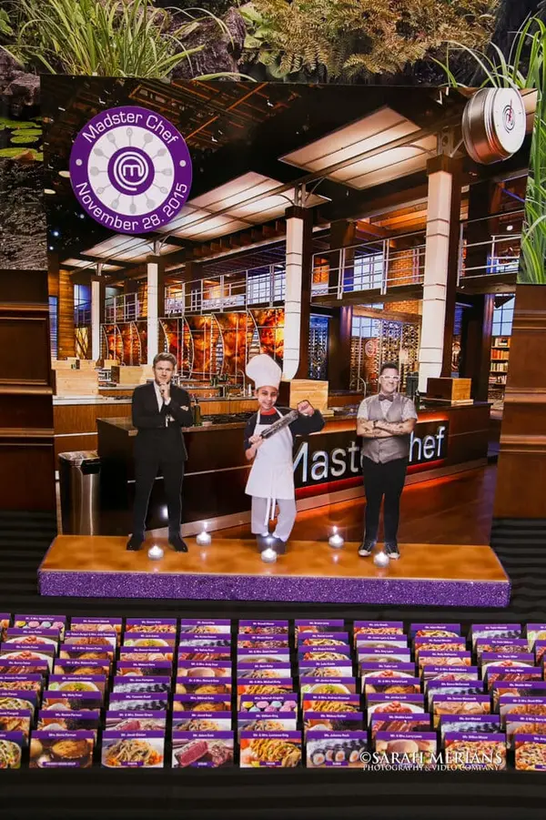 Master Chef Seating Card Display