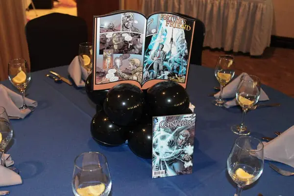 Comic Book Cover Table Sign