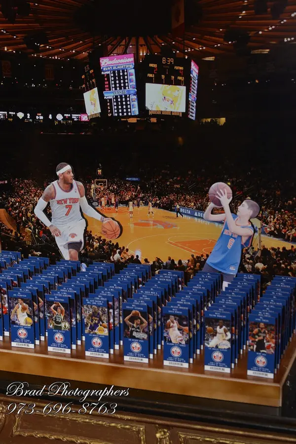 Basketball Stadium Seating Card Display
