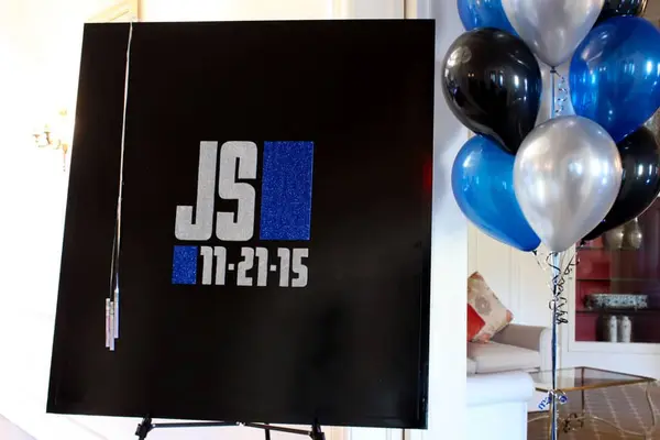 Club Themed Logo Sign in Board