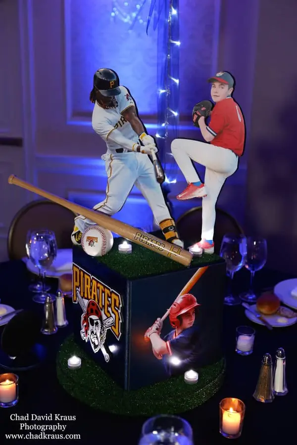 Baseball Themed Centerpiece