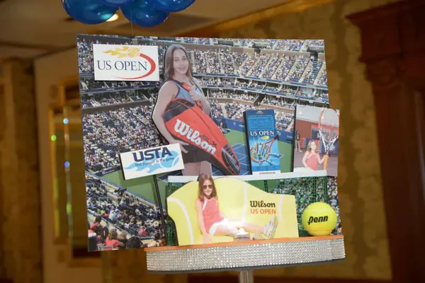 Tennis Themed Diorama Centerpiece