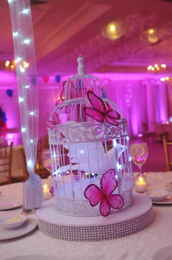 LED Birdcage Centerpiece