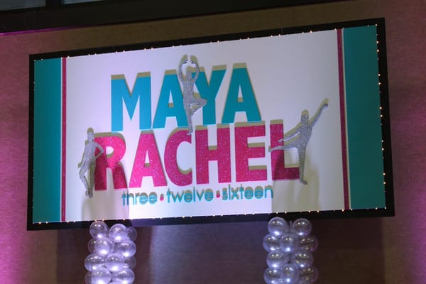 Dance Themed Bat Mitzvah Backdrop