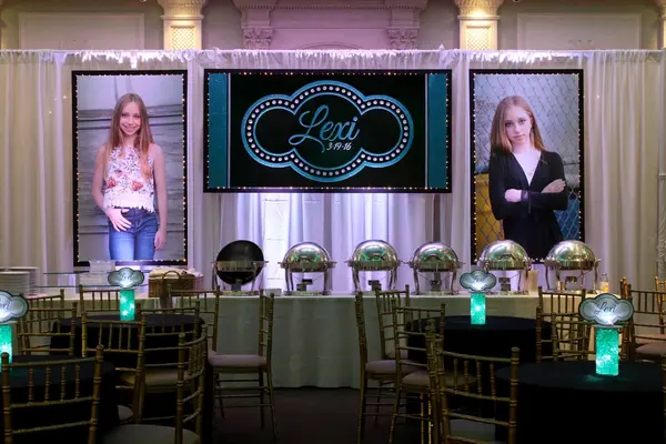 Bat Mitzvah Logo Backdrop