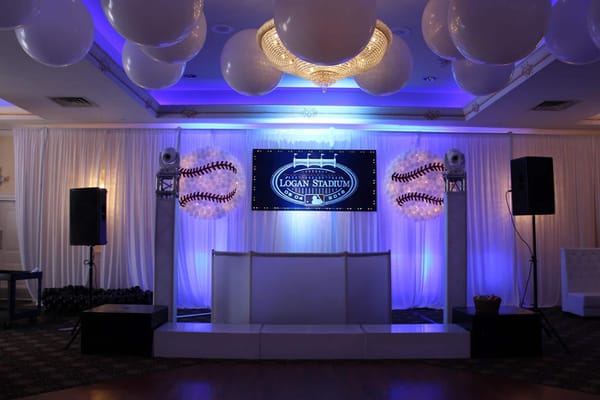 Baseball Themed Backdrop