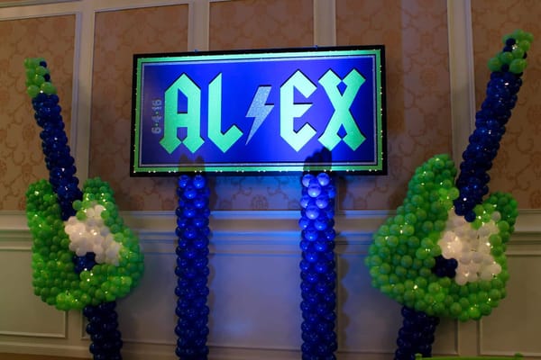 Music Themed Bar Mitzvah Backdrop