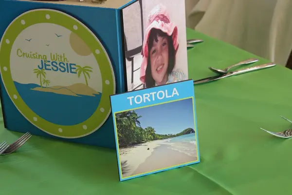 Beach Themed Table Sign
