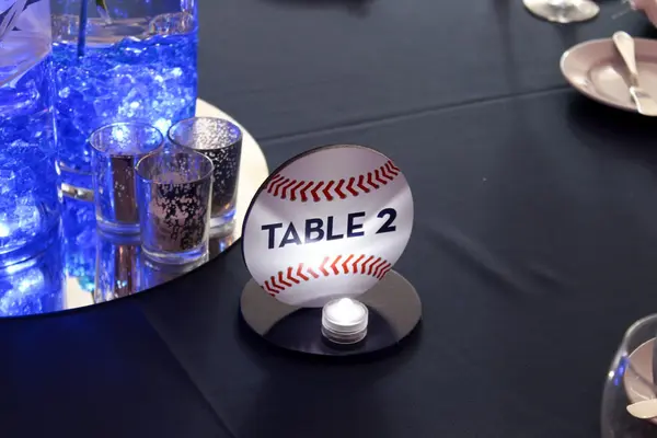Baseball Table Sign