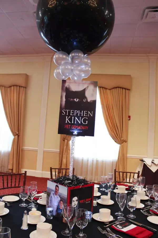Horror Book Themed Centerpiece
