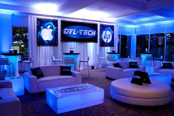 Royal Blue Uplighting