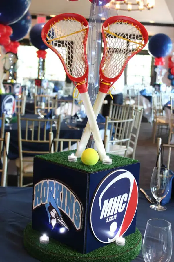 Lacrosse Themed Centerpiece