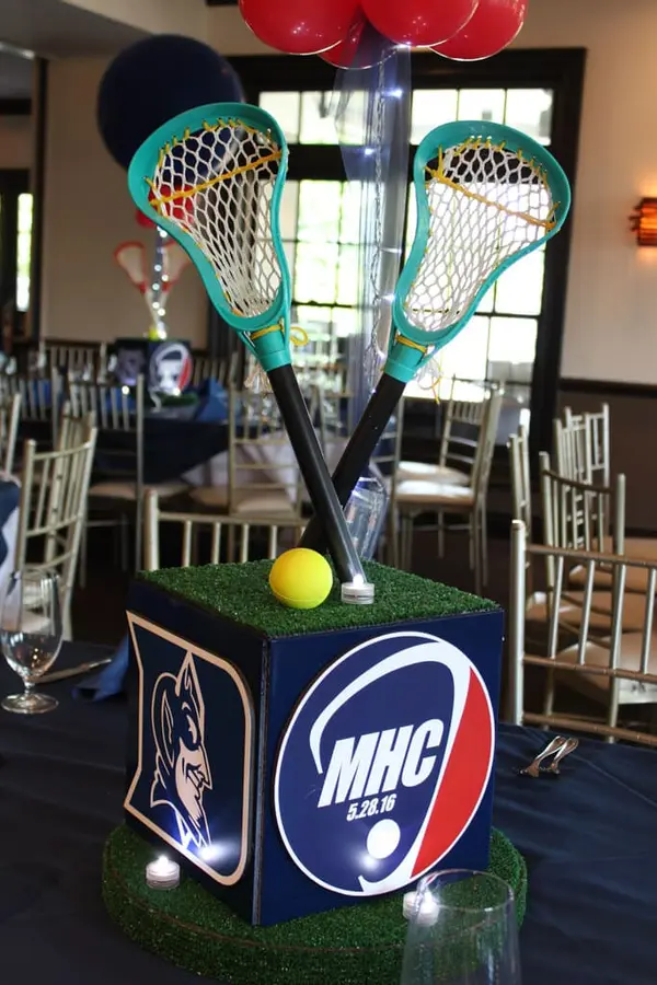 Lacrosse Themed Centerpiece